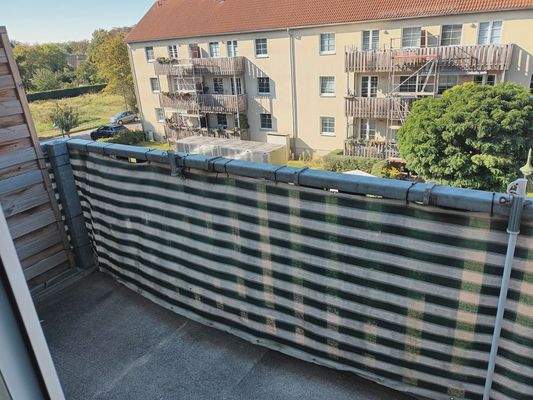 Balkon mit Blick auf Gebäude