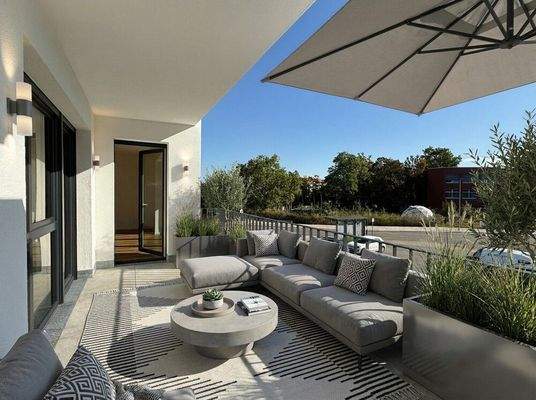 Einrichtungsbeispiel Balkon