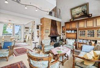 Wohnzimmer Kaminansicht