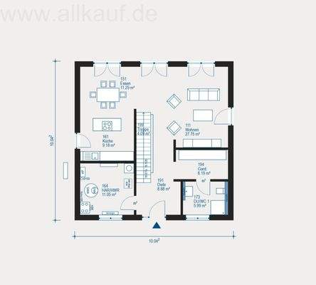 Grundriss Erdgeschoss
