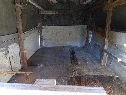 Unterstand Innenansicht