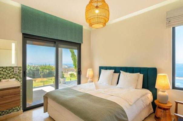 Kreta, Kalathas: Moderne mediterrane Villa mit atemberaubendem Meerblick zu verkaufen