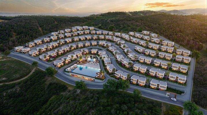 Nature-View Villas for Sale with Pool in Bodrum Adabuku