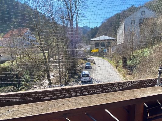 Blick vom Balkon