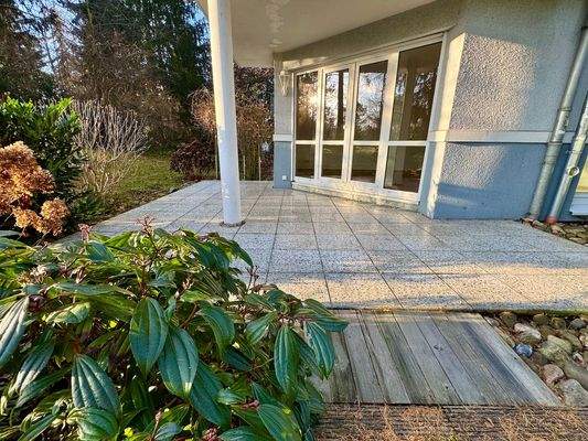 Terrasse am Wohnzimmer