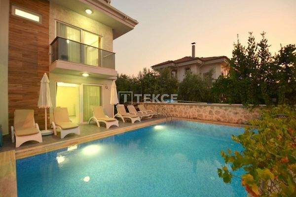 Detached 4-Bedroom Villa Near the Beach in Fethiye Akarca