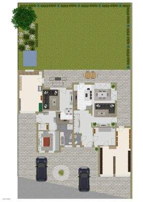 Erdgeschoss und Außenbereich