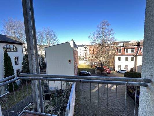 Blick vom Balkon