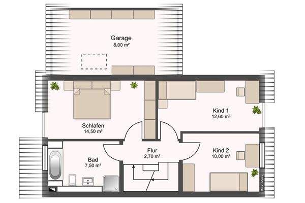 Grundriss Obergeschoss