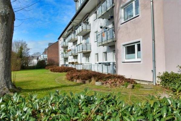 Hintere Ansicht des Hauses