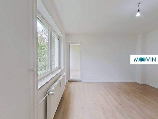 Ansicht II: Wohn- und Esszimmer