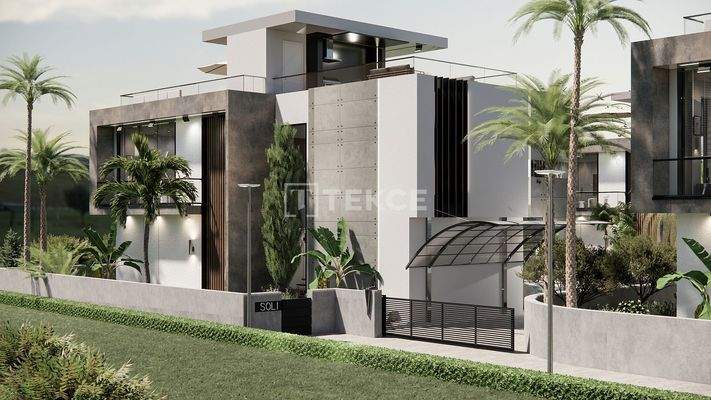 Detached Villas with Pools Near the Beach in Ozanköy Girne