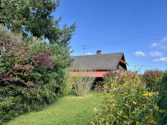 Ansicht West aus Garten