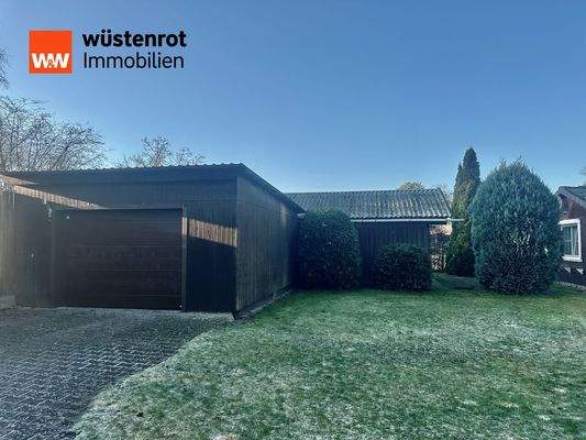Garage, Werkstatt und Gartenhaus erwarten Sie!