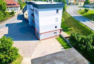 Luftbild mit eingezeichneter Wohnung