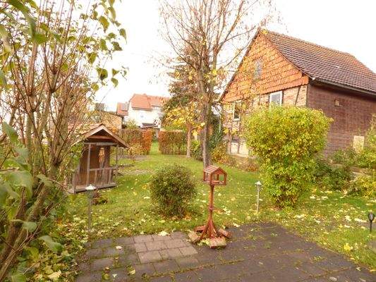 Blick in den herbstlichen Garten