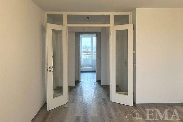 Glasflügeltür im Wohnzimmer