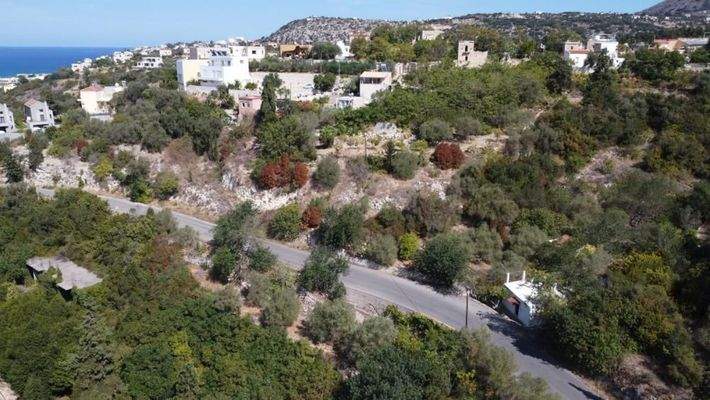 Kreta, Aspro: Grundstück in der Nähe von Almyrida Beach zu verkaufen