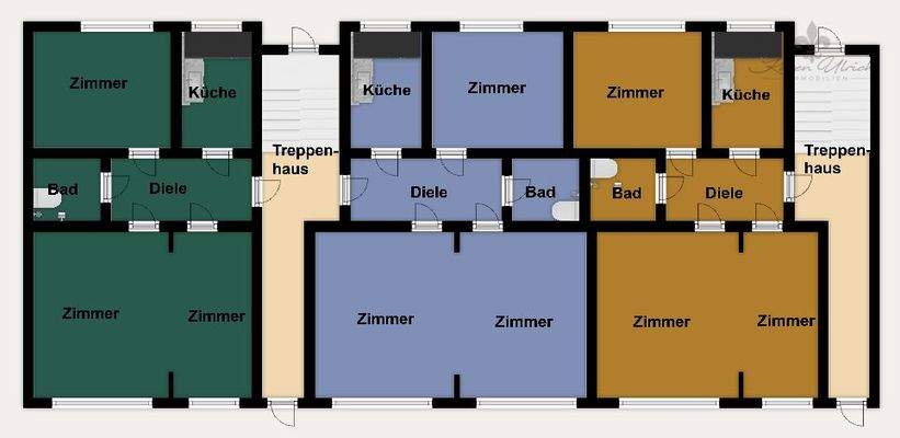 EG - Grundriss farbig