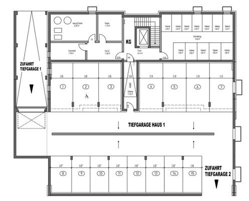 Grundriss TG Haus I