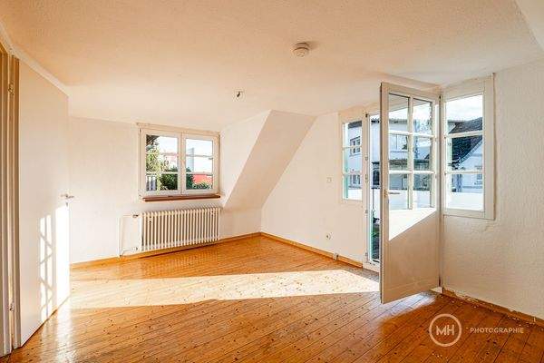 Zimmer im DG  mit Dachterrasse