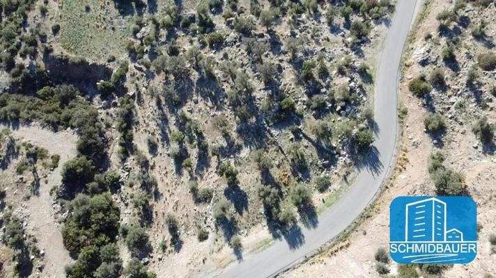 Kreta, Agios Georgios: Fantastisches Grundstück mit Baugenehmigung für ein Haus mit Gästehaus und Swimmingpool