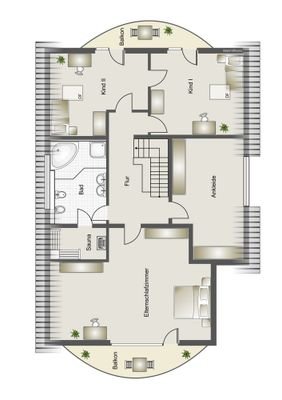 Grundriss 1.OG (schematisch dargestellt)