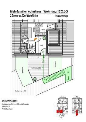 Wohnung Nr. 12 / 2. Dachgeschoss