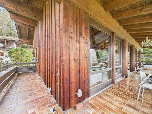 Panorama-Balkon im Dachgeschoss