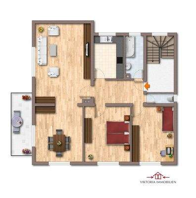 K262 Grundriss Obergeschoss und Erdgeschoss