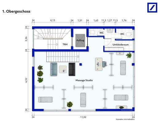Grundriss - 1. Obergeschoss