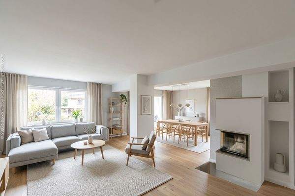 Wohn- und Essbereich - EG - Virtual Staging