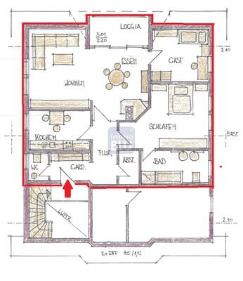 Grundriss Obergeschoss