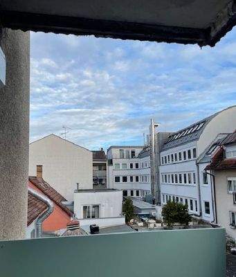 Blick vom Balkon