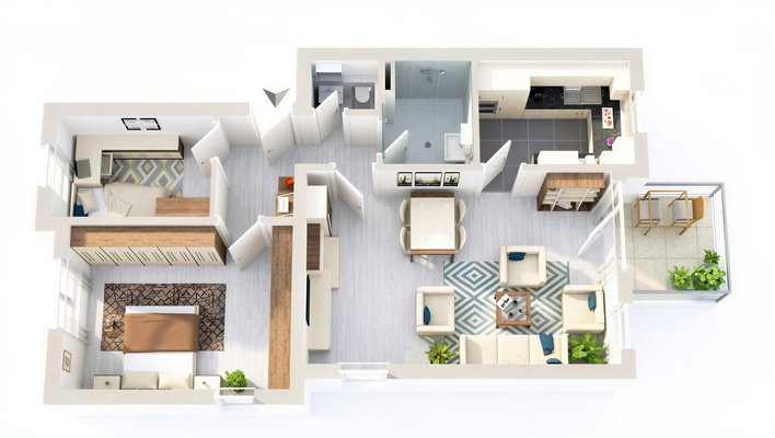 Grundriss - unverbindliche Illustration