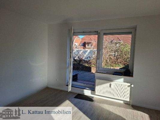 Wohn- und Schlafbereich mit Zugang zum Dachgarten