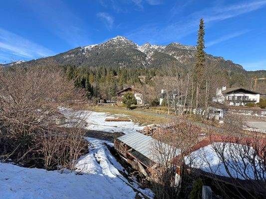 Schöner Bergblick von der Terrasse

