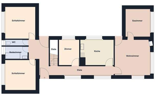 Grundriss ohne Maßstab / Erdgeschoss