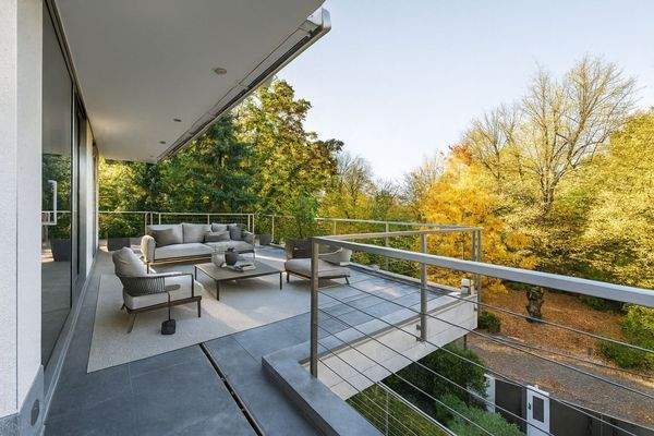 Visualisierung - Umlaufende Dachterrasse