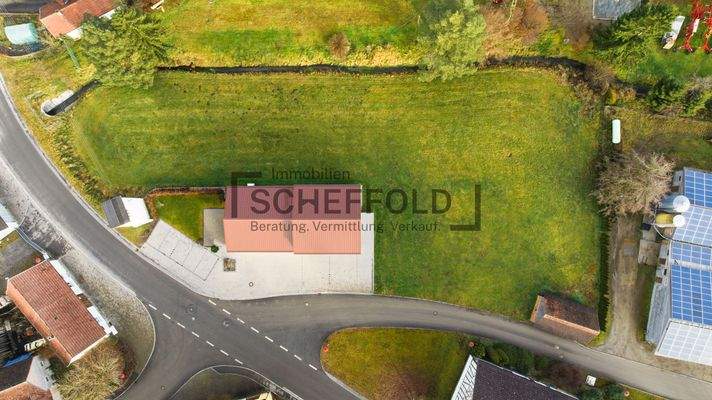 Baugrundstück Vogelperspektive