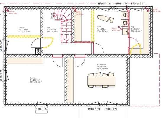Grundriss KG Planung