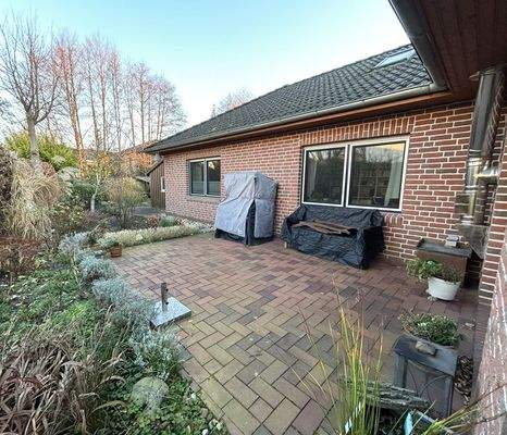 Die rückwärtige Terrasse