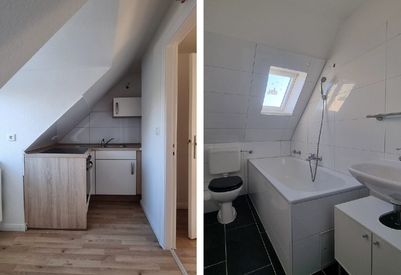 Küche und Badezimmer Whg. Nr. 6 DG rechts