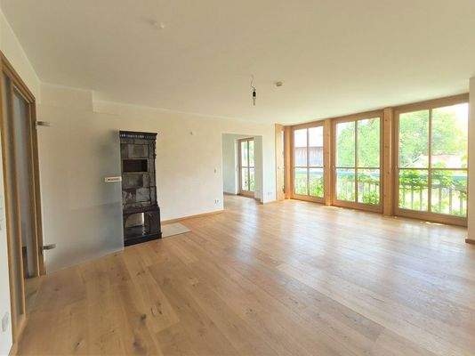 Wohnbereich mit Ofen Berg