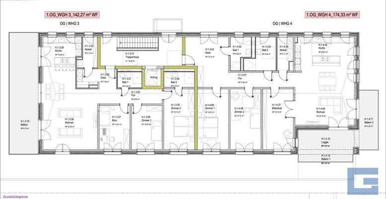 Haus Hohenbergstraße - Obergeschoss