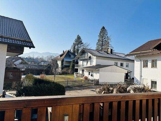 Ausblick vom Balkon in Richtung Süden