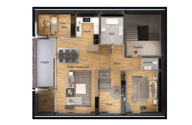 Grundriss Dachgeschoss