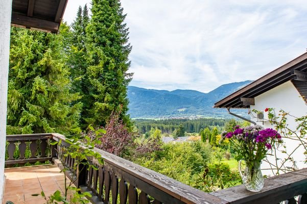 Ausblick vom Balkon