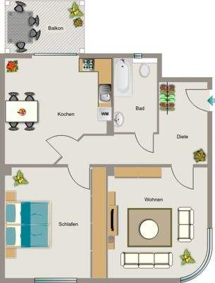 Grundriss beispielhaft