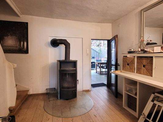 Diele mit Kaminofen